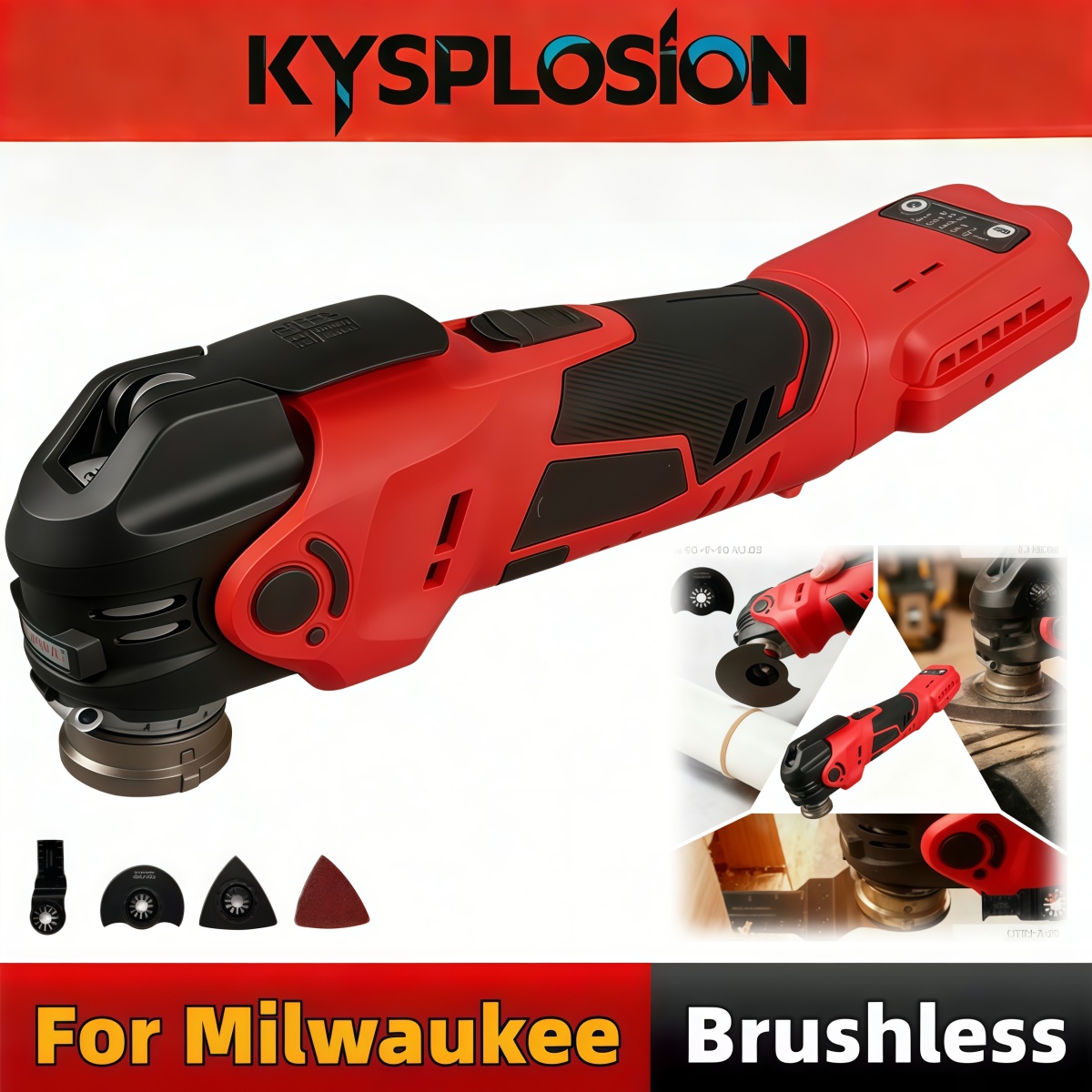 Oscillating Multi Tool - Herramienta Multiusos Oscilante Inalámbrica de 5