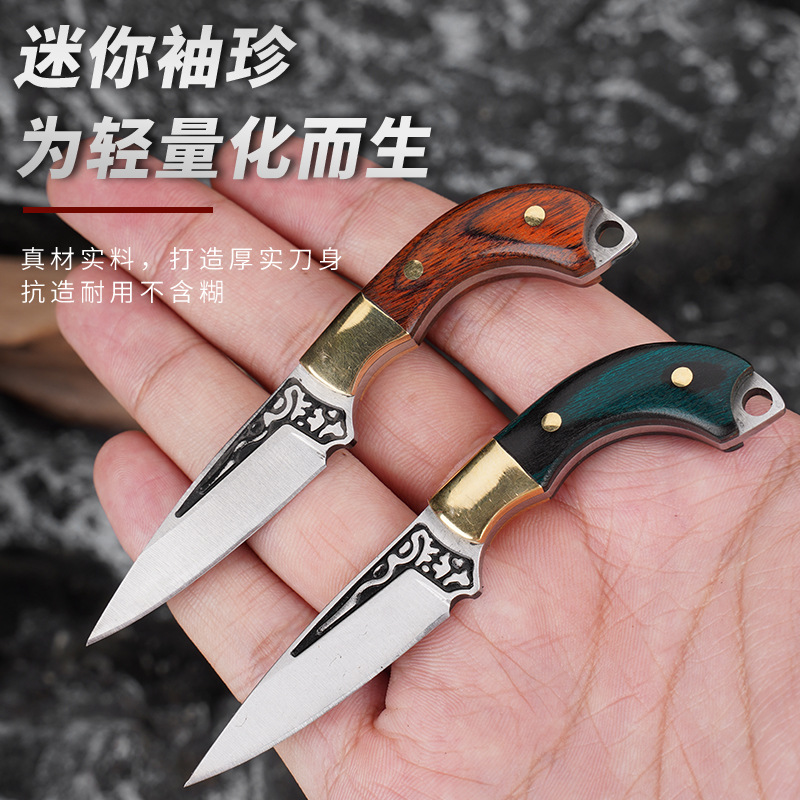 Power Key Tools - EDC Camping cuchillo con mango de