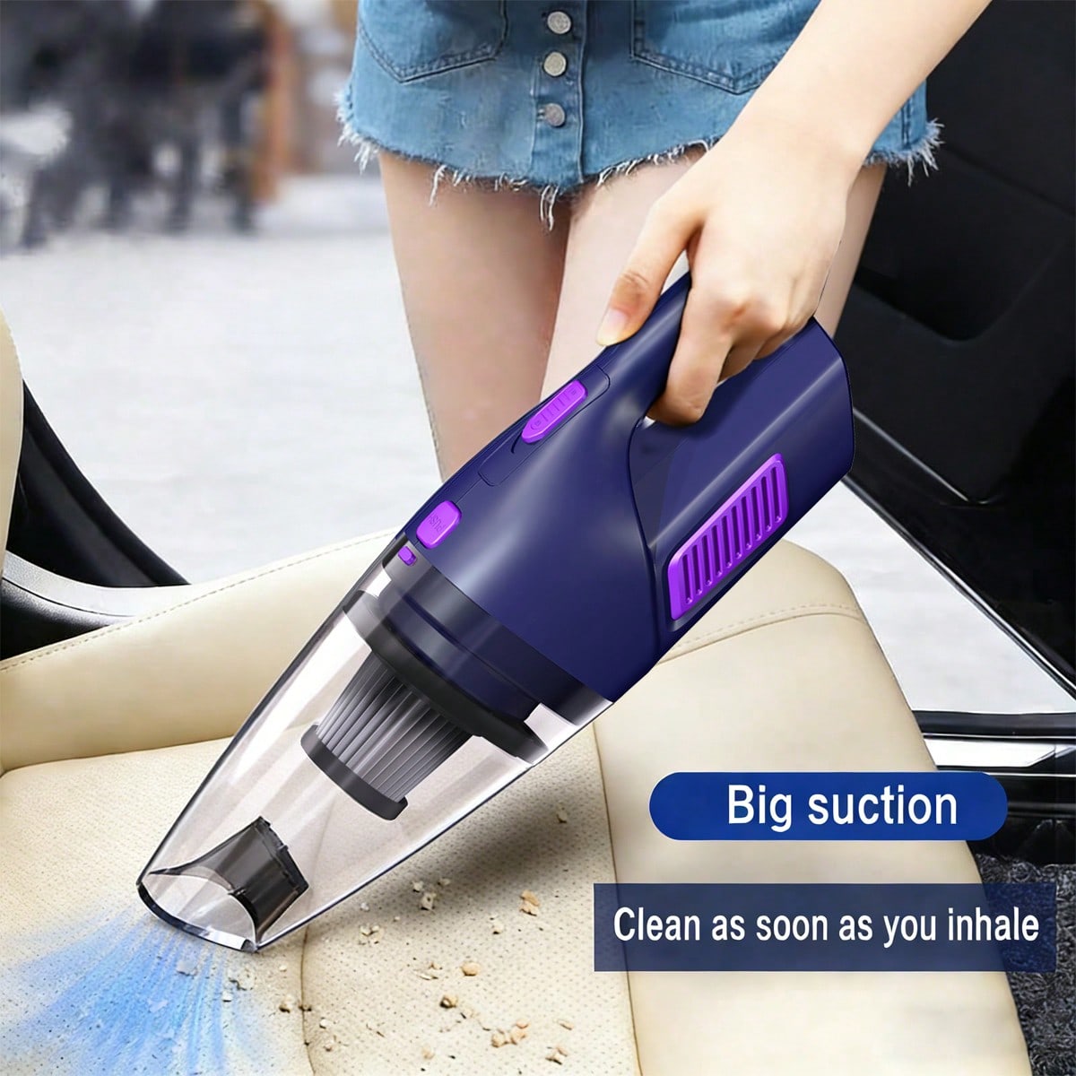 Power Tools For Home - Aspiradora de mano para coche CascadeVac,