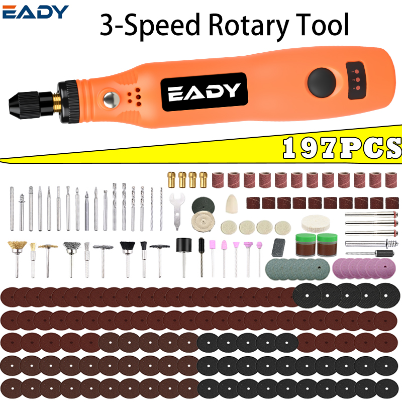 Power Tools Hardware - Kit de herramientas rotatorias inalámbricas USB