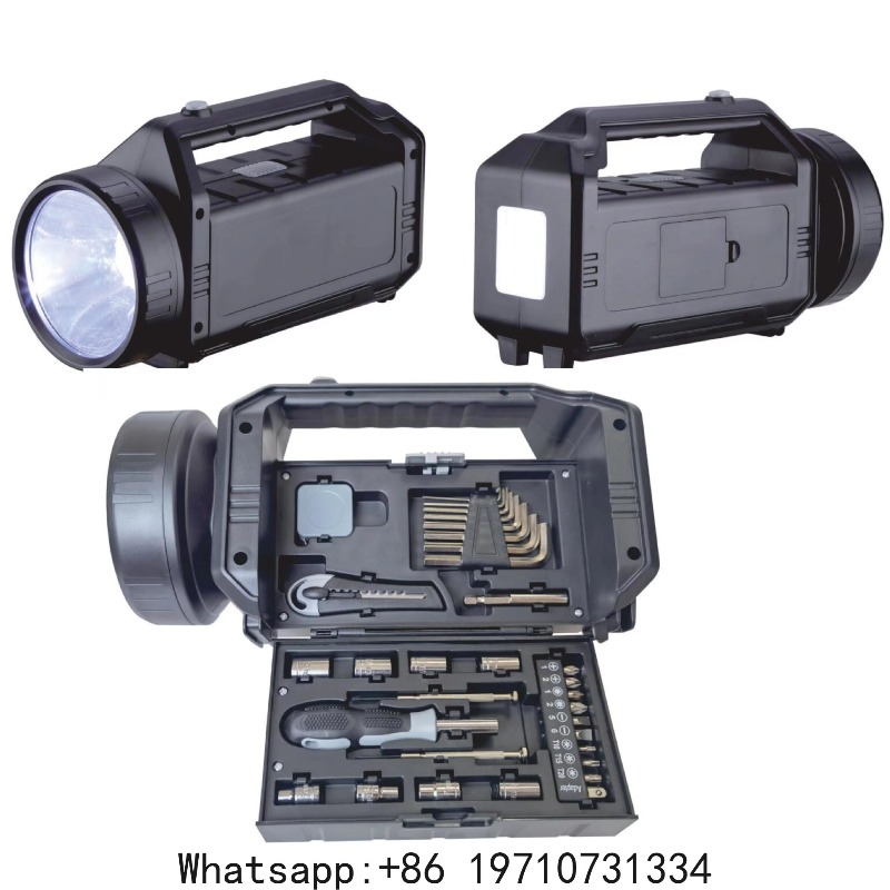Power Tools Hardware - Juego de linterna y herramientas 2