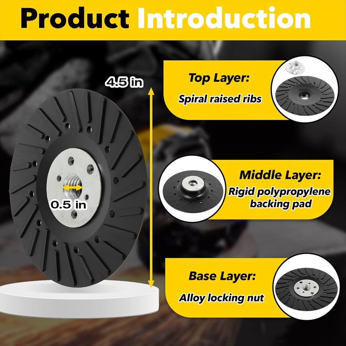 Angle Grinder 4.5 - Y1044A J~ (Paquete de 2) Base