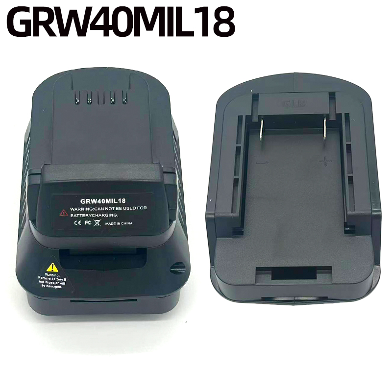 Power Tools Use - Adaptador de batería GRW40MIL18 compatible con