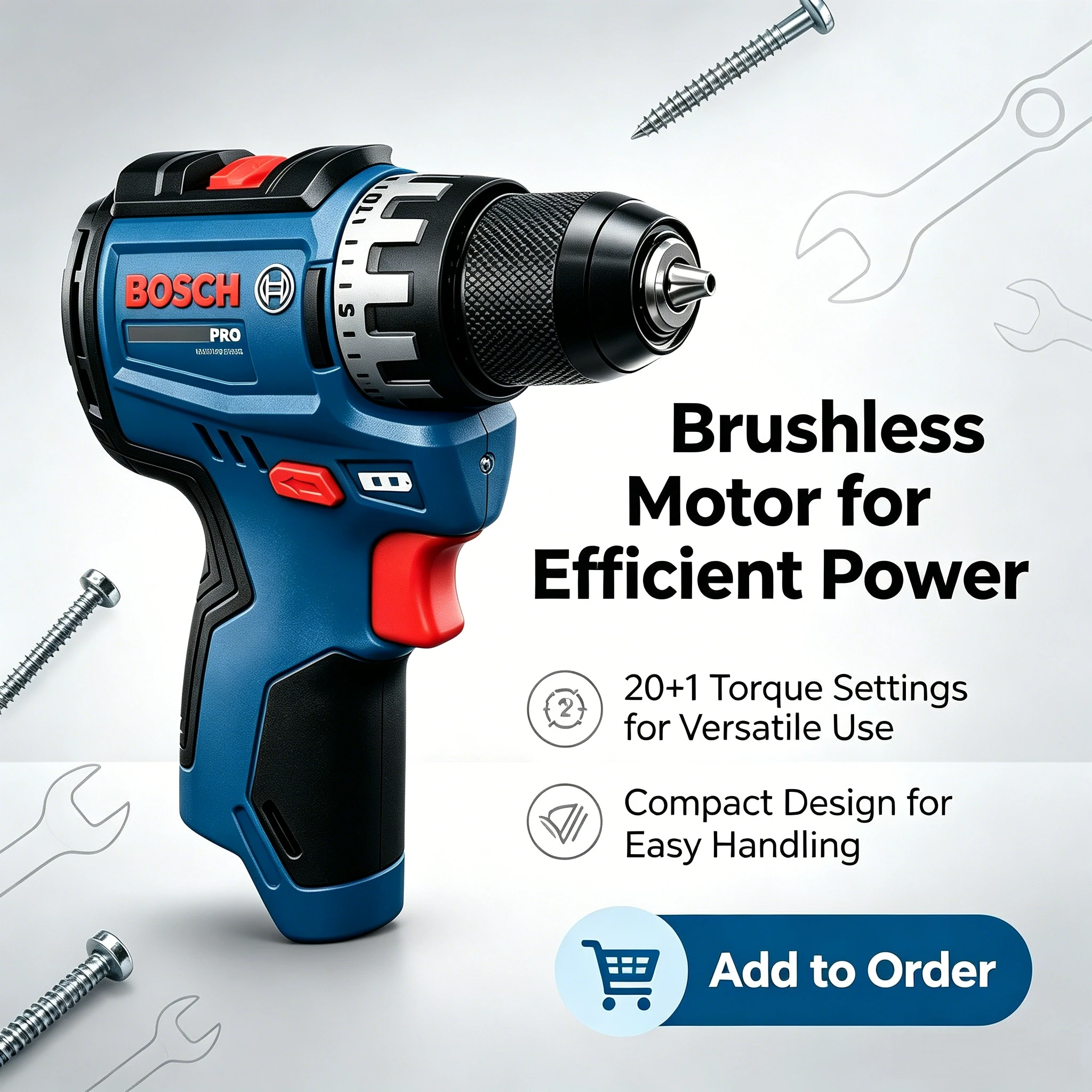 Taladro Inalámbrico Bosch Prof - Power Tools Hardware reseña y precio