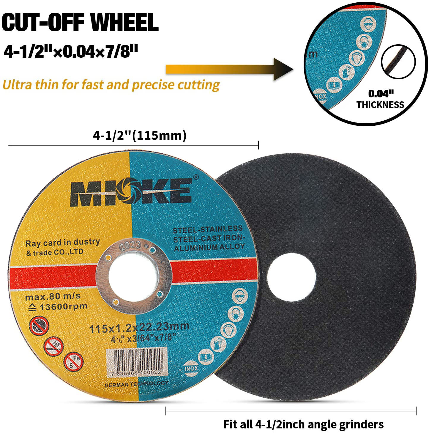 Disco de corte de Metal con ho - Angle Grinder 4.5 reseña y precio