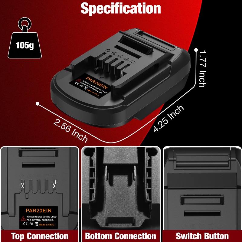 Adaptador de batería para herr - Power Tools Use reseña y precio