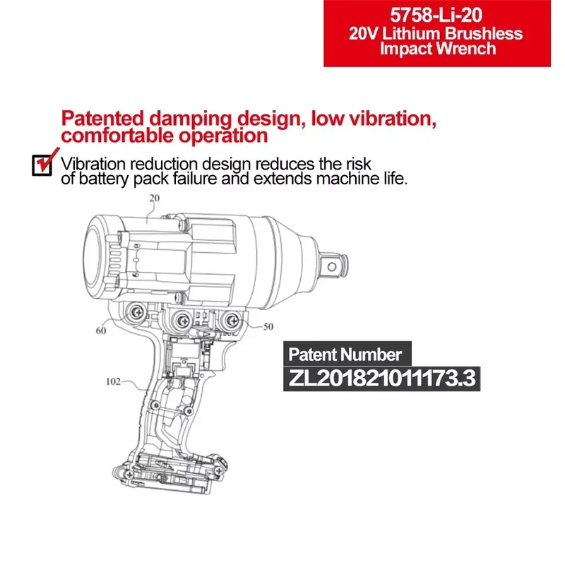 Llave de impacto Devon de 20V  - Power Tools Set reseña y precio