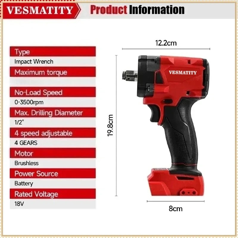 Destornillador de impacto inal - Power Tools Battery Repair reseña y precio