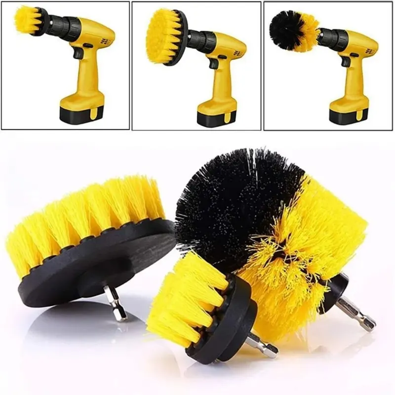 Juego de 3 cepillos de limpiez - Power Tools Tool Box reseña y precio