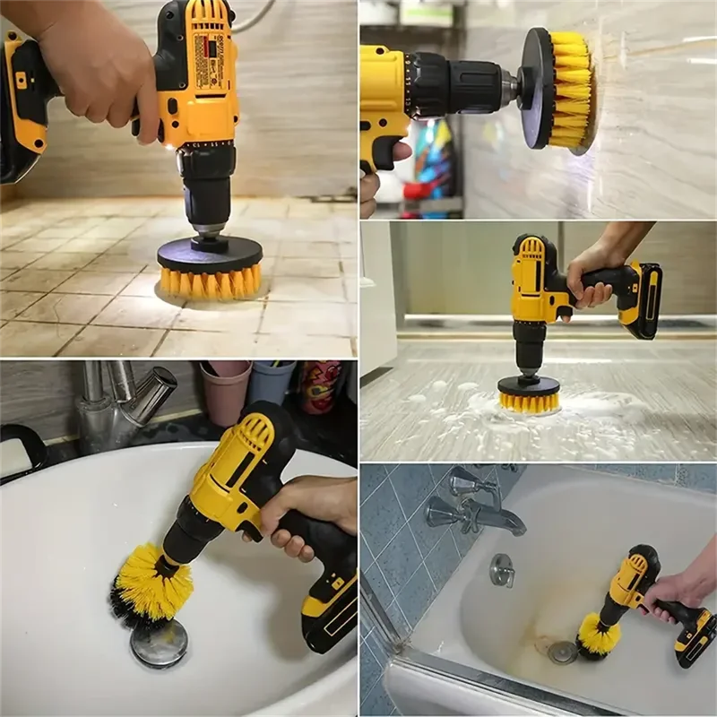 Juego de 3 cepillos de limpiez - Power Tools Tool Box reseña y precio