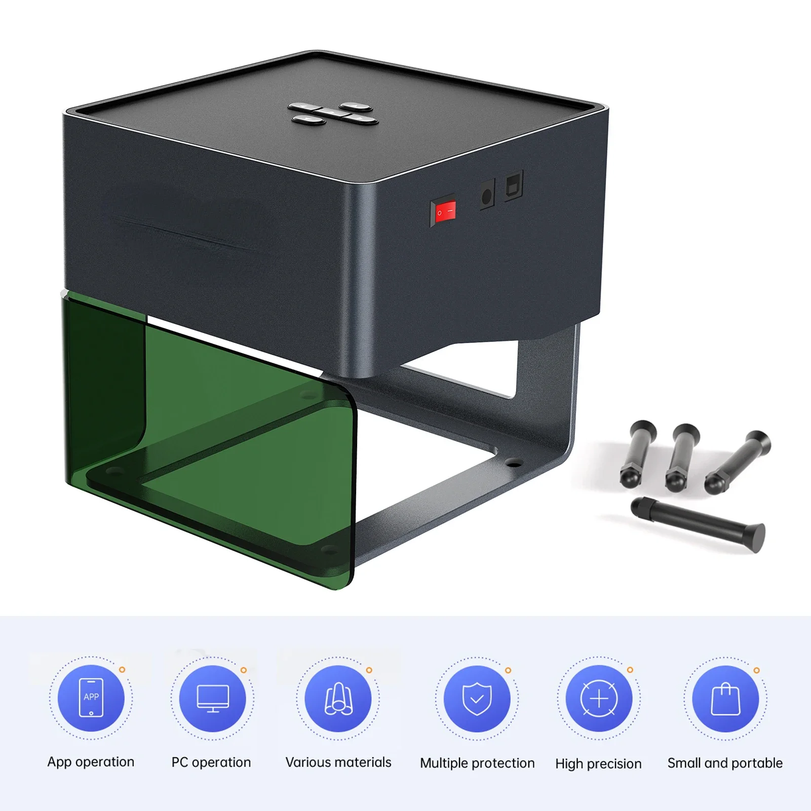 Máquina de grabado portátil DI - Power Tools Logo reseña y precio