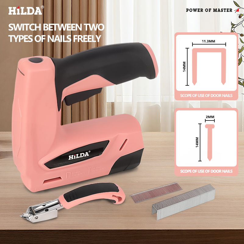 Pistola de clavos de grapa elé - Staple Gun Electric reseña y precio