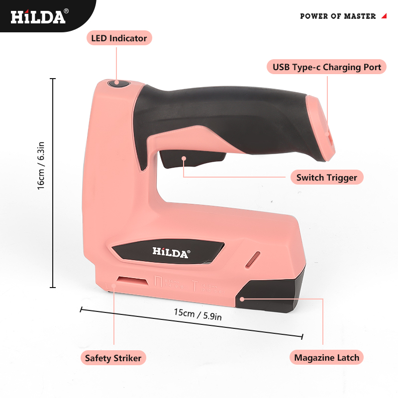 Pistola de clavos de grapa elé - Staple Gun Electric reseña y precio