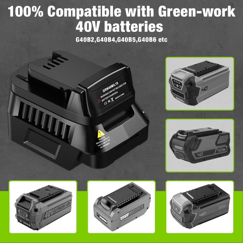 Adaptador de batería GRW40MIL1 - Power Tools Use reseña y precio